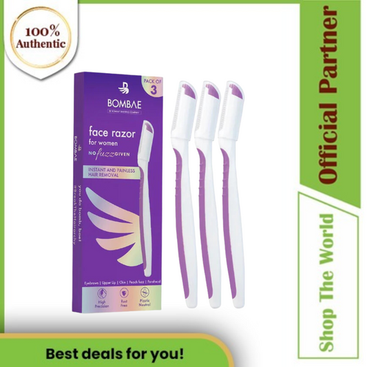 Bombae Instant and Painless Facial Hair removal Razor for Women (Pack of 3)