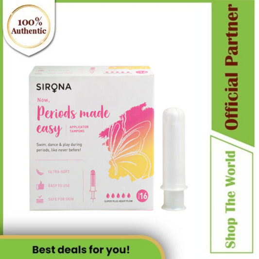 Sirona Periods Made Easy Applicator Tampons for Super Plus Heavy Flow - 16 Pcs