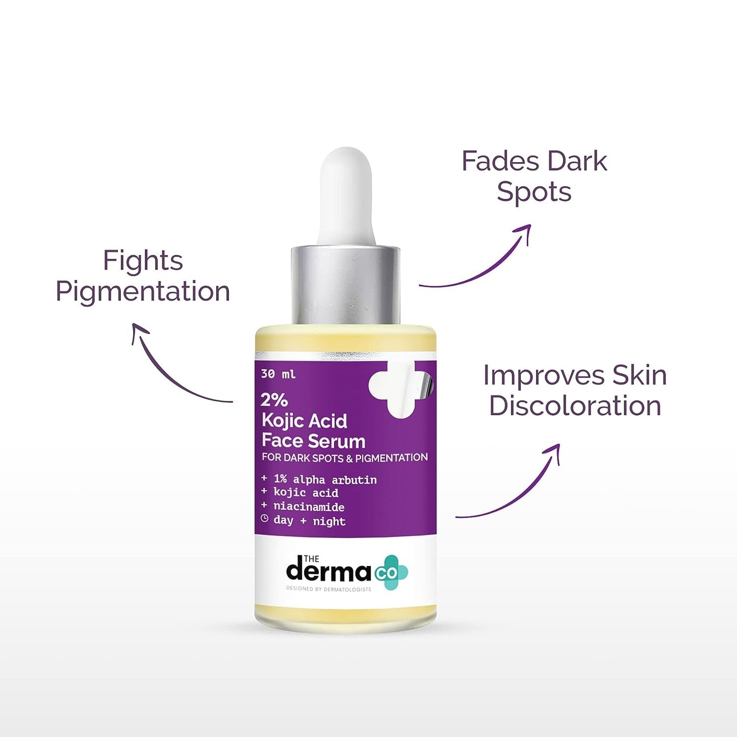 The Derma Co Pigmentation & Dark Spots Reduction 2% Kojic Acid Face Serum, 30 ml