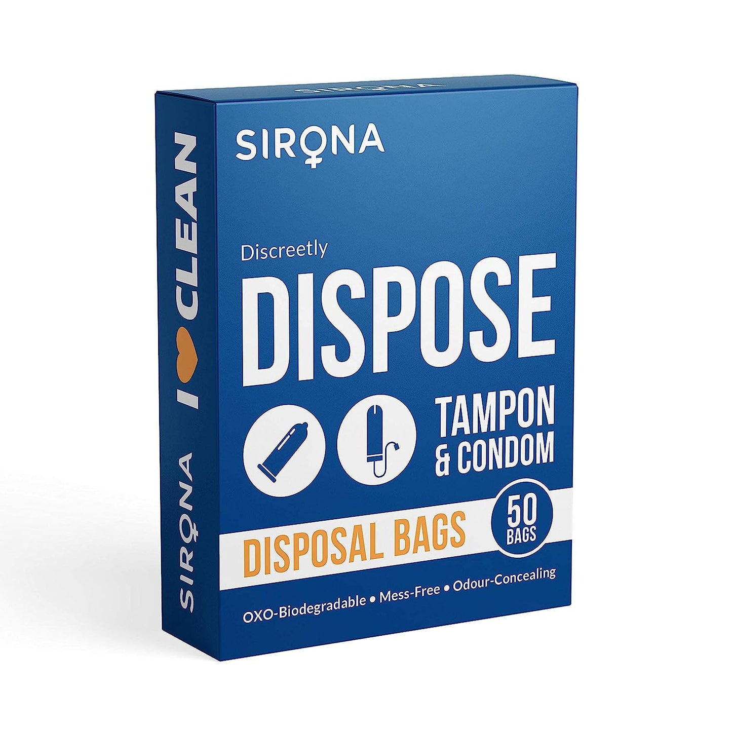 Sirona Discreet Tampons and Condoms Disposal Bags - 50 Bags