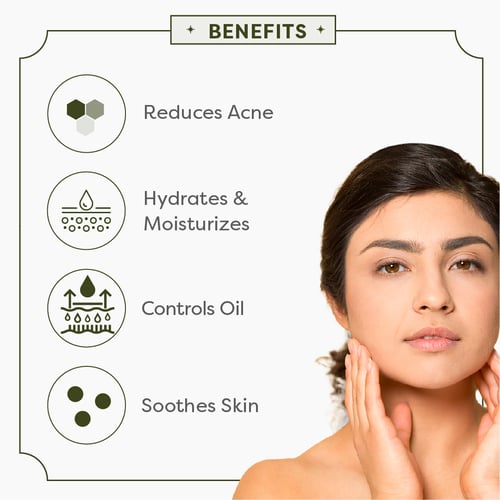 Ayuga Acne Reducing 5% Neembadam Anti-acne Oil-Free Moisturizer with Neem, Tea Tree - 50 gm
