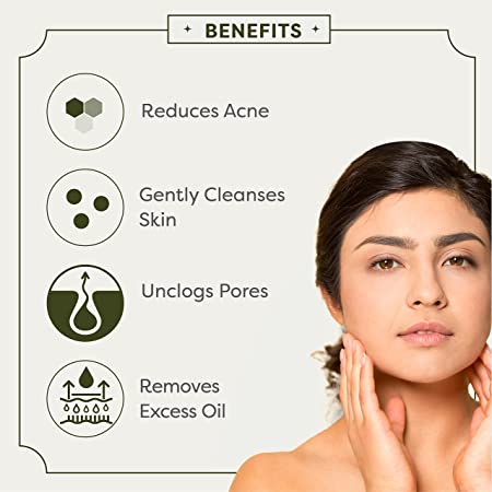 Ayuga Healthy Clear Skin 2% Neembadam Anti-acne Foaming Face Wash with Neem, Tea Tree - 100 ml