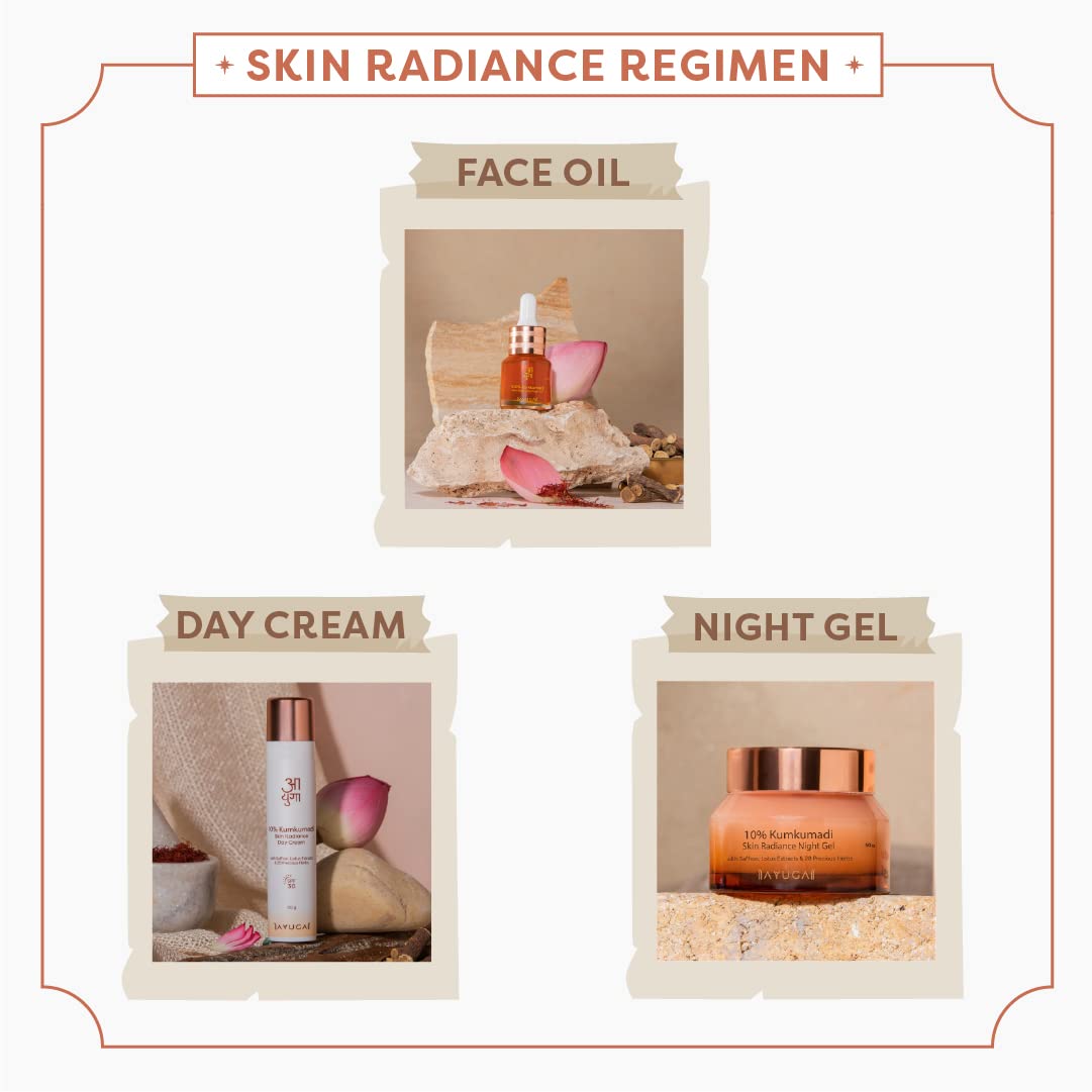 Ayuga Uneven Skin Tone Reduction 5% Kumkumadi Skin Radiance Face Mask with Saffron & Lotus Extracts - 50 gm