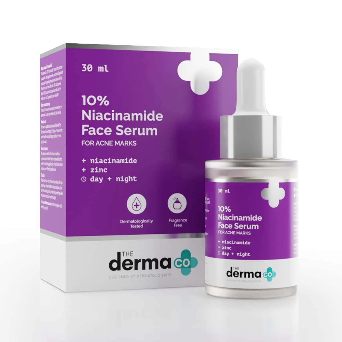 The Derma Co No More Acne & Acne Marks Combo(2% Salicylic Acid Face Serum + 10% Niacinamide Face Serum) - 30 ml each