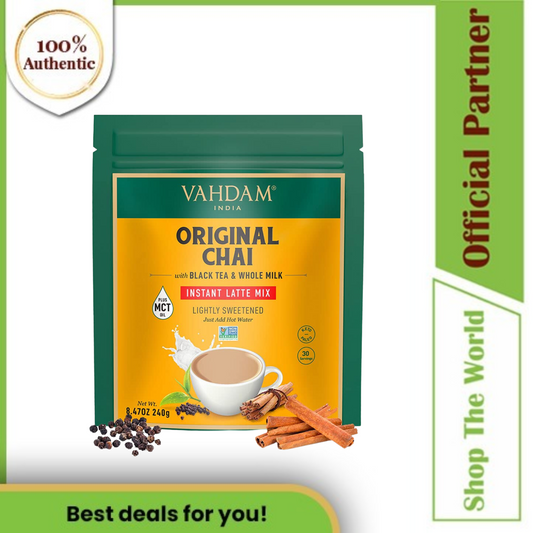 Vahdam Original Chai Instant Latte Mix (240g / 8.47oz)