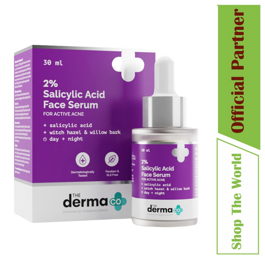 The Derma Co  2% Salicylic Acid Face Serum For Active Acne - 30 ml