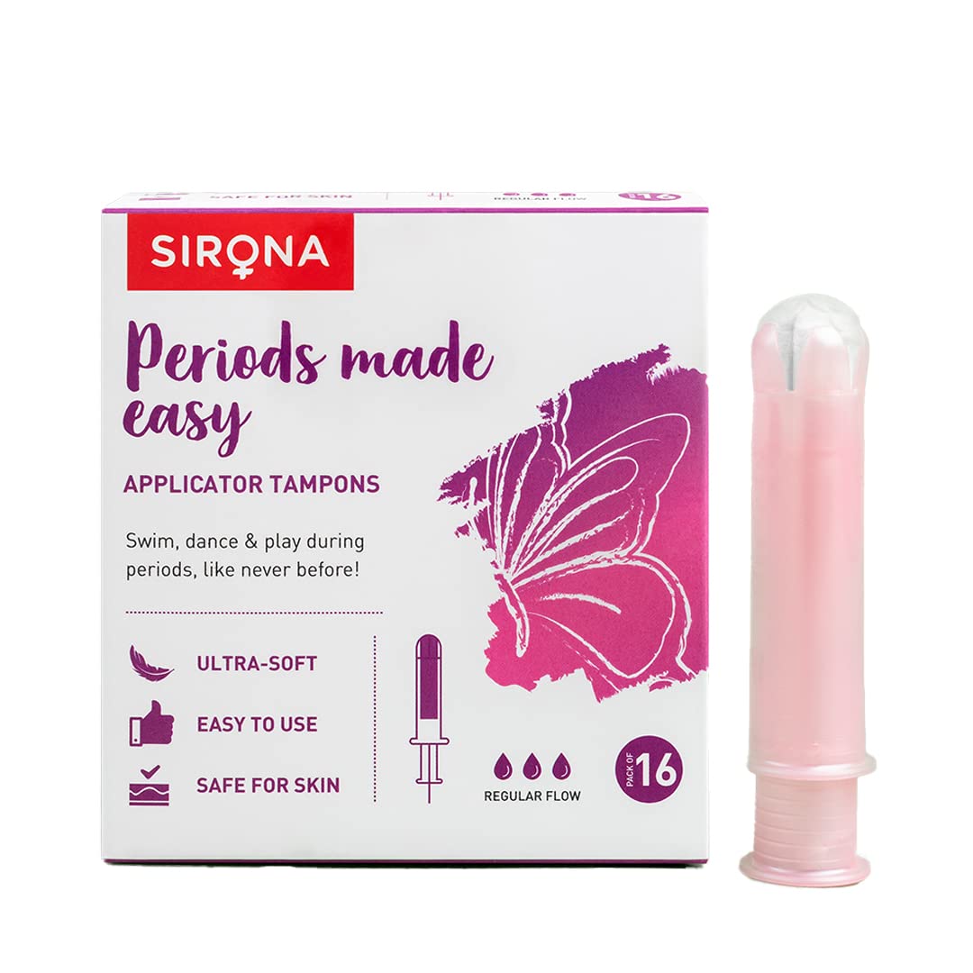 Sirona Periods Made Easy Applicator Tampons for Normal Flow - 16 Pcs