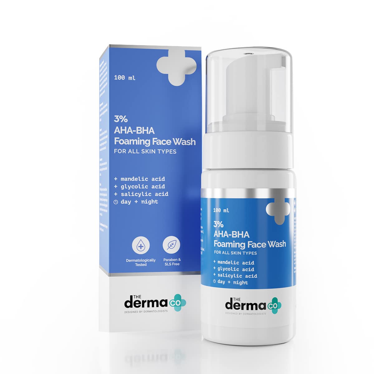 The Derma Co Goodbye Pigmentation Combo (3% AHA-BHA Foaming Face Wash 100 ml + 2% Kojic Acid Face Cream 30 gm)