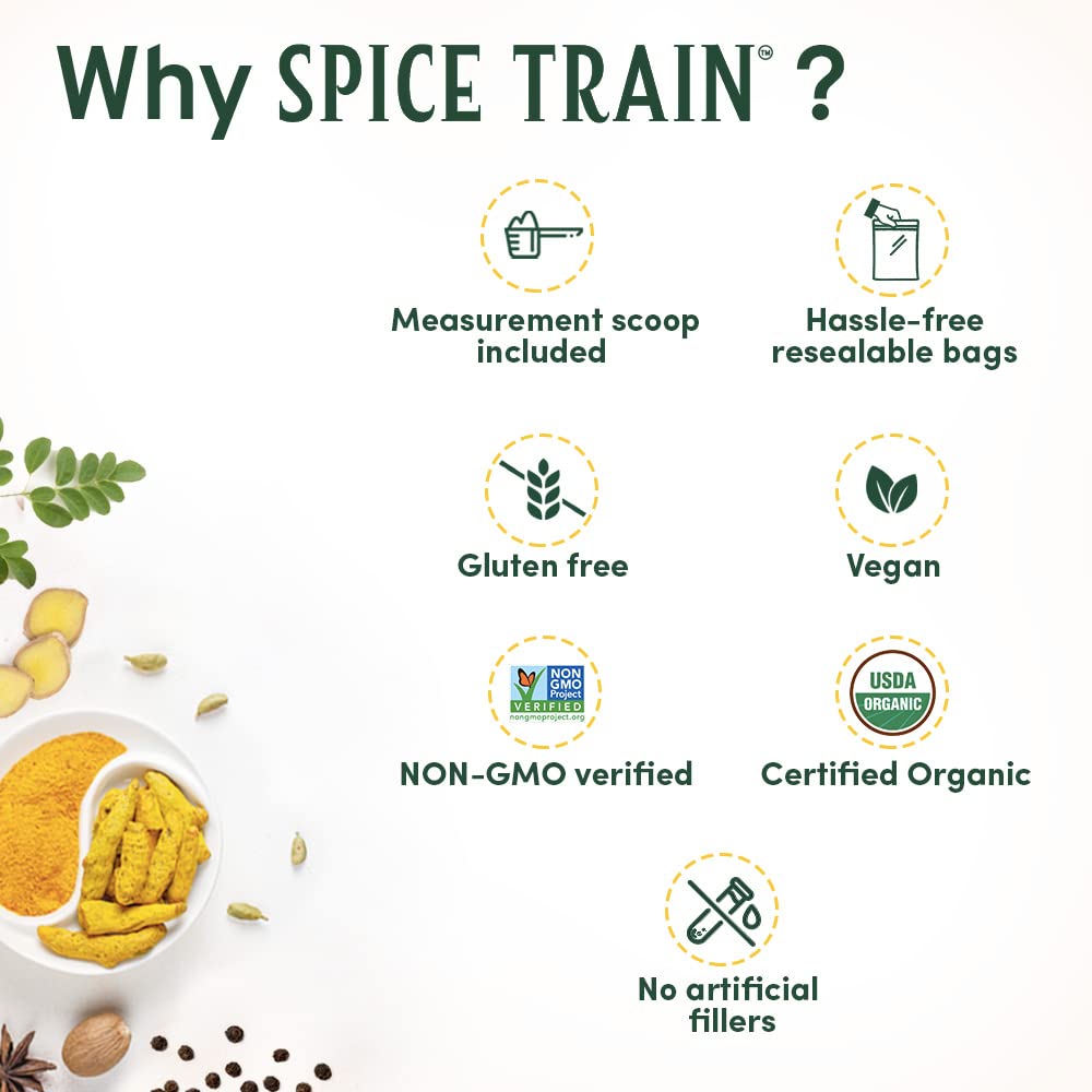 Vahdam Spice Train, Organic Turmeric Powder - 397gm