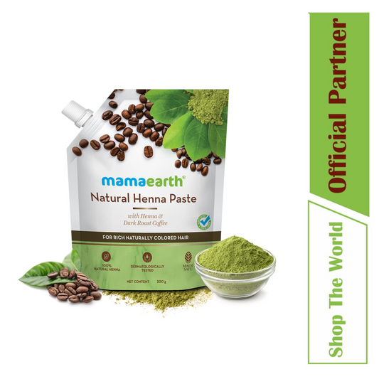 Mamaearth Rich Naturally Colored Hair Natural Henna Paste with Henna & Dark Roasted Coffee - 200 gm