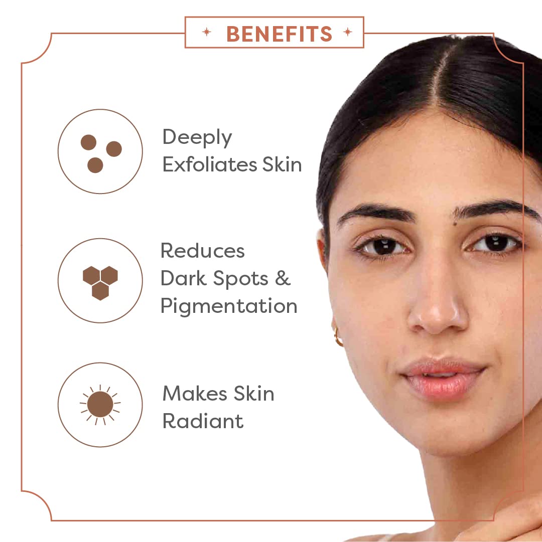 Ayuga Gentle Exfoliating 5% Kumkumadi Skin Radiance Face Scrub with Saffron, Walnut & Lotus Extracts - 100 ml