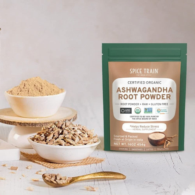 Vahdam Spice Train 100% Natural Ashwagandha Powder (397g / 14oz)
