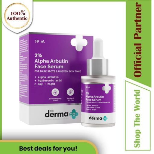 The Derma Co Pigmentation & Skin Toning 2% Alpha Arbutin Face Serum, 30 ml