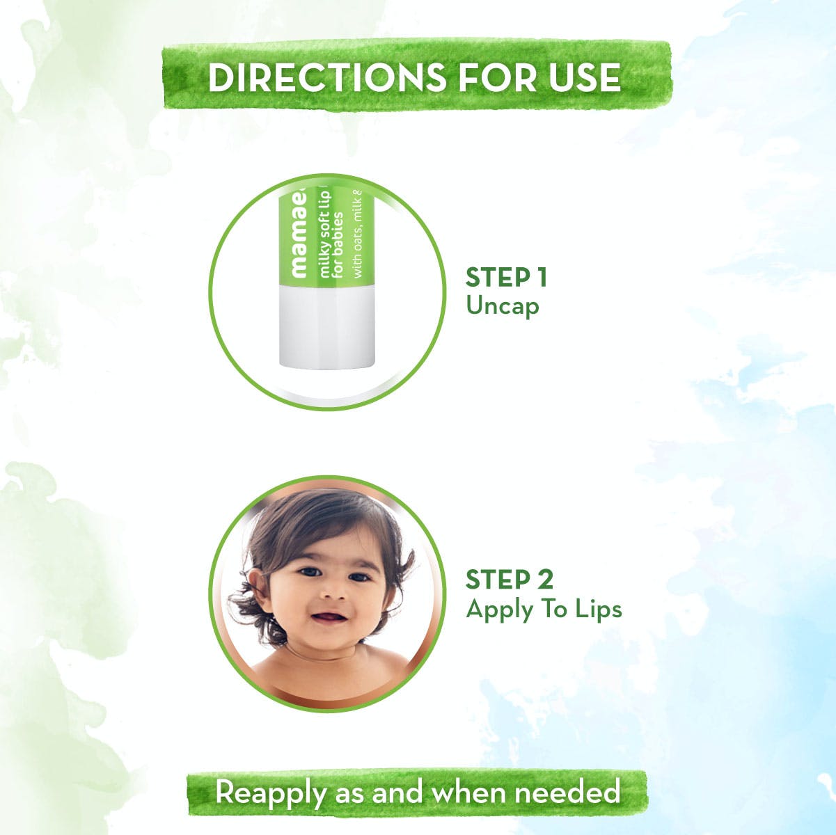 Mamaearth 100% Natural Milky Soft Lip Balm for Kids, Babies for 12 Hour Moisturization, with Oats, Milk and Calendula 4 gm