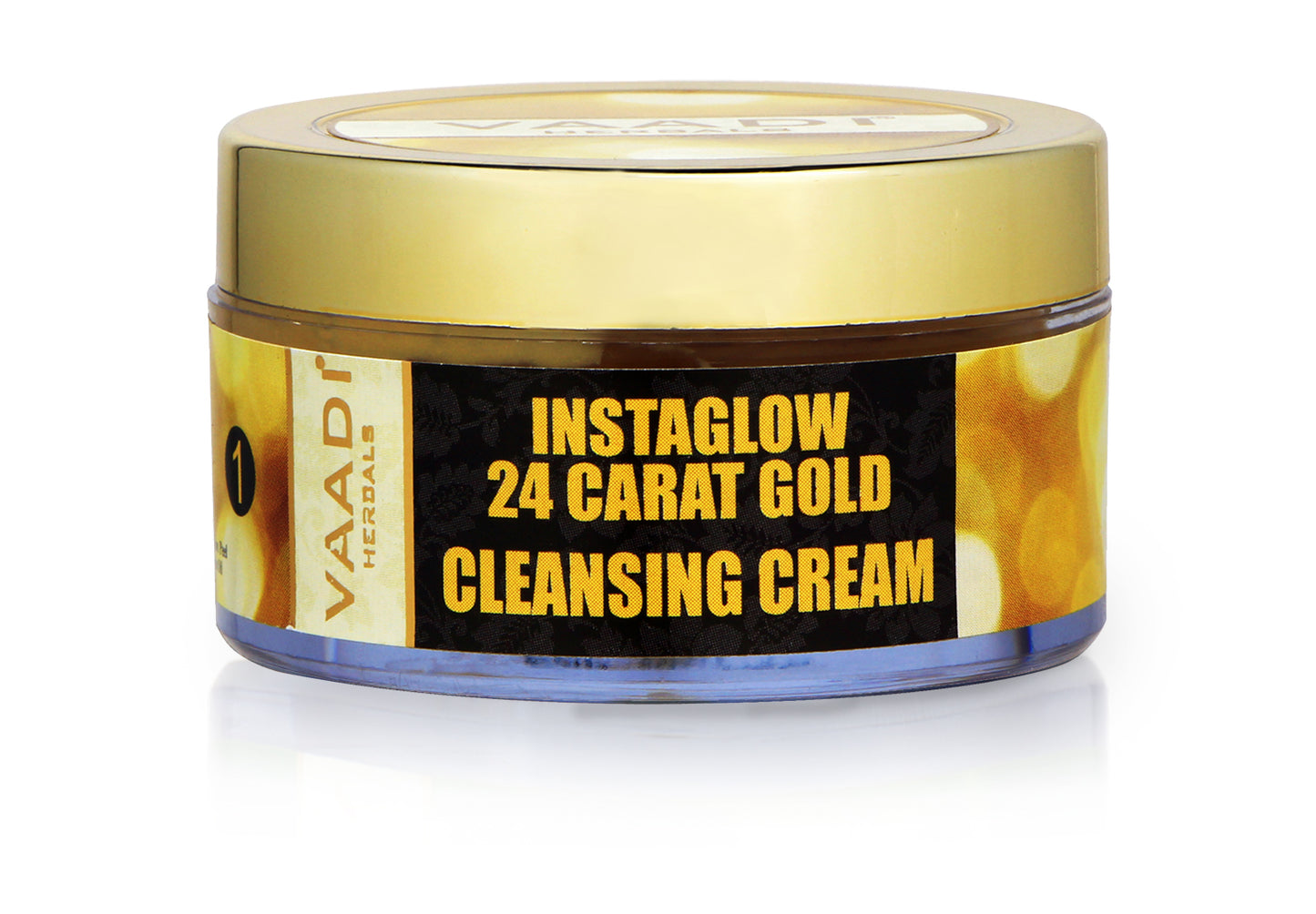 Vaadi Herbals Organic Instaglow 24 Carat Gold Cleansing Cream, 50 gm
