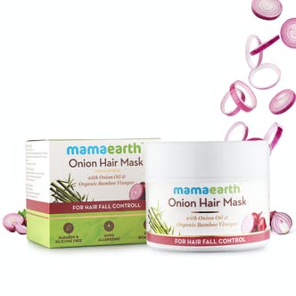Mamaearth Hair & Scalp Health Trio - Onion Hair Mask 200 gm + Onion Shampoo 250 ml + Onion Conditioner 250 ml