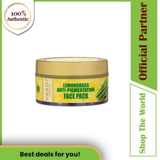 Vaadi Herbals Organic Anti-Pigmentation Lemongrass Face Pack, 70 gm