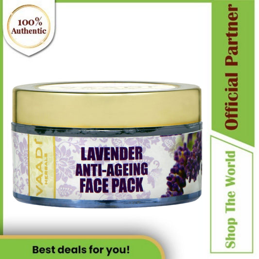 Vaadi Herbals Organic Anti-Ageing Lavender Face Pack, 70 gm