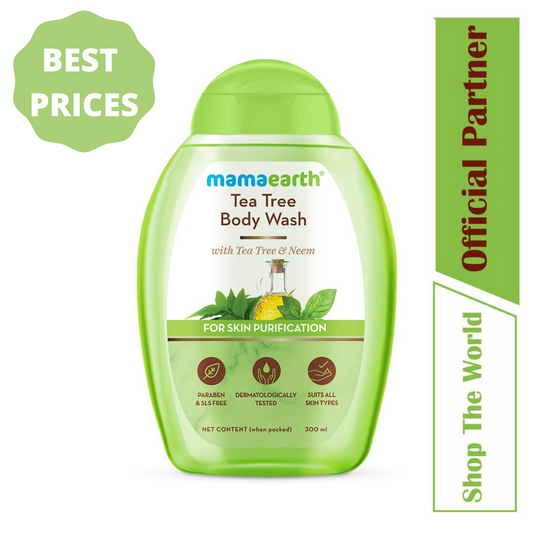 Mamaearth Skin Purification Tea Tree Body Wash With Neem - 300 ml