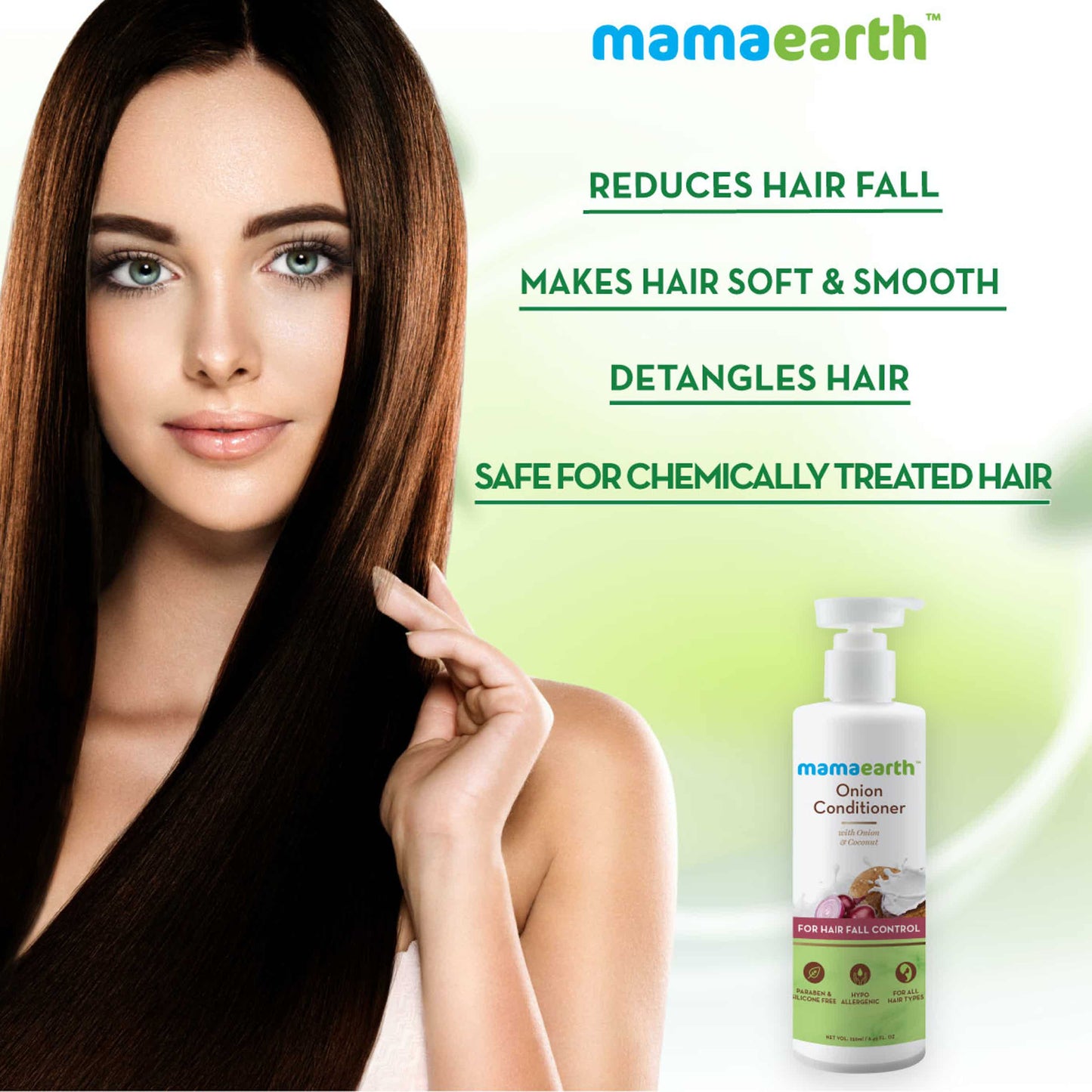 Mamaearth Hairfall Control & Hair Regrowth Onion Conditioner with Onion and Coconut - 250ml