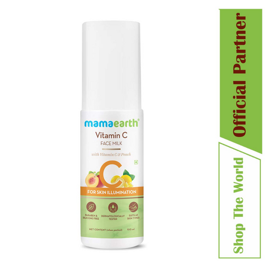 Mamaearth Skin Illumination Vitamin C Face Milk with Peach -100 ml