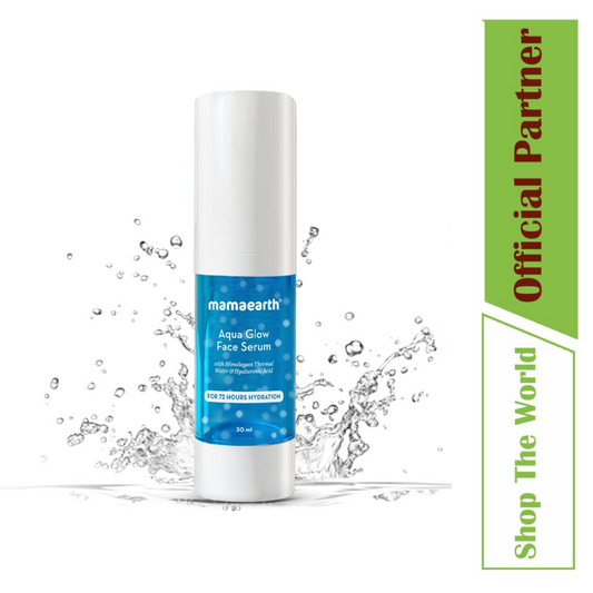 Mamaearth Skin Hydration Aqua Glow Face Serum with Himalayan Thermal Water and Hyaluronic Acid - 30 ml