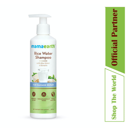 Mamaearth Damage Repair Rice Water Shampoo With Rice Water & Keratin - 250ml