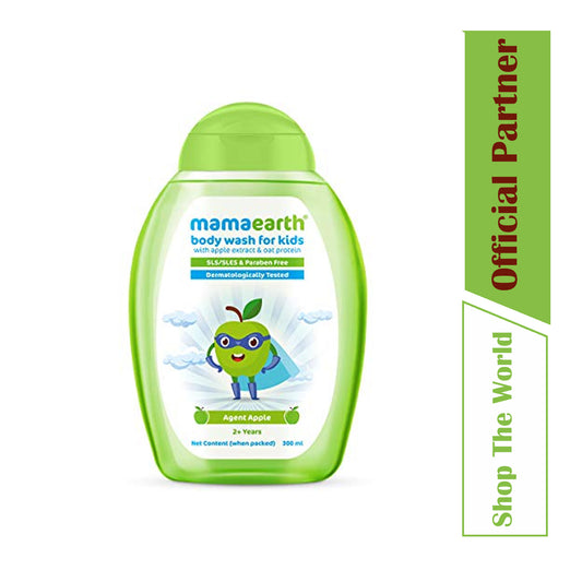 Mamaearth Body Wash for Kids with Apple and Oat Protein for age 2+ years - 300 ml