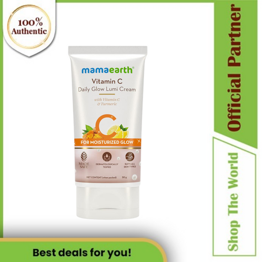 Mamaearth Vitamin C Daily Glow Lumi Cream with Vitamin C & Turmeric - 30 g