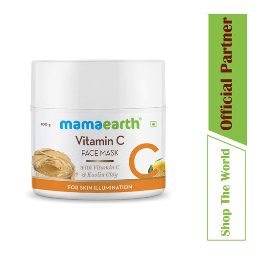 Mamaearth Skin Illumination Vitamin C Face Mask With Kaolin Clay, 100 gm
