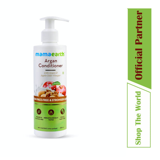 Mamaearth Argan Conditioner with Argan and Apple Cider Vinegar for Frizz-Free and Stronger Hair - 250ml