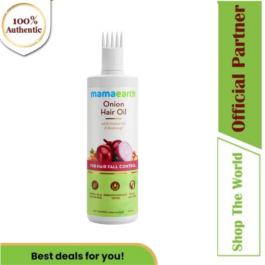 Mamaearth Hairfall Control & Hair Regrowth Onion Hair Oil With Redensyl, 250ml