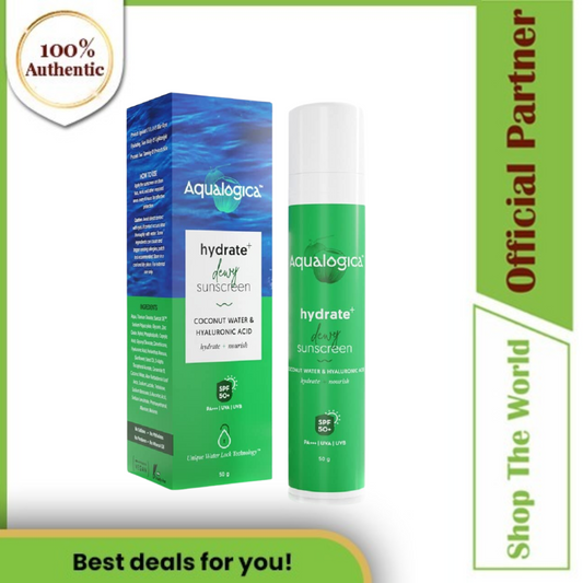 Aqualogica UVA/B Hydrate+ Dewy Sunscreen with SPF 50 & PA+++ - 50 g