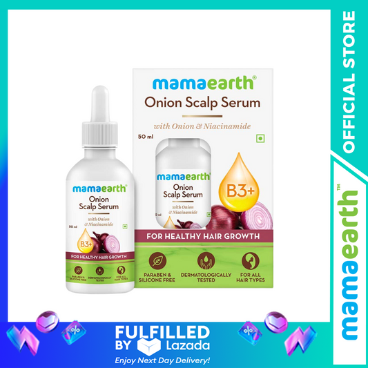 Mamaearth Healthy Hair Growth Onion Oil Scalp Serum with Niacinamide - 50ml
