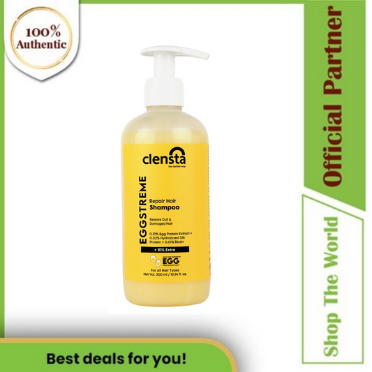 Clensta Eggstreme Repair Hair Shampoo With Egg Protein and Hydrolyzed  Silk Protein - 300ml