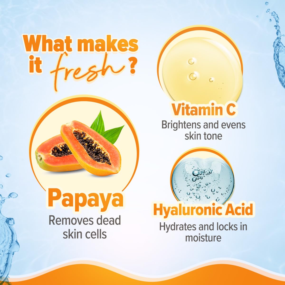 Aqualogica Glow+ Smoothie Face Wash with Papaya & Vitamin C - 100 ml