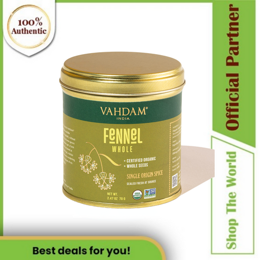 Vahdam Spice Fennel Whole - 70g