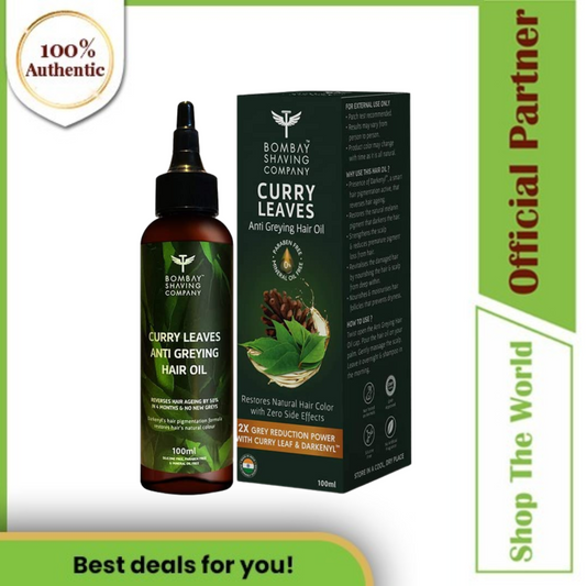 Bombay Shaving Company Anti Greying Hair Oil With Curry Leaves - 100 ml
